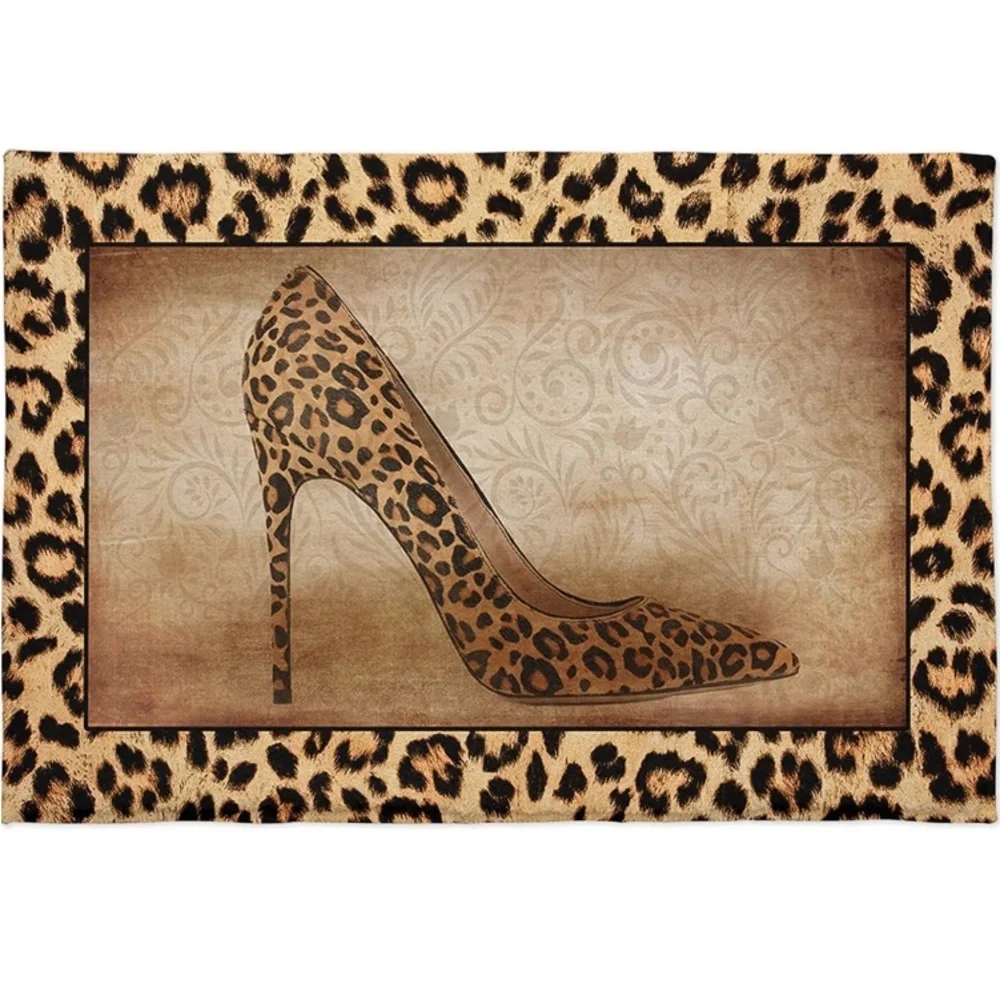 Gorgeous Leopard Carpet Door Mat